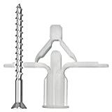 Sforplast Sfor - Bucha Fly 2 Nylon - Parafuso Madeira Philips 4 2X55 - 2 Peças - Bucha Para Placa De Gesso Drywall Forro E Teto De Gesso
