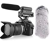 SGC 598 Microfone De Espingarda Para Entrevista Com Protetor De Para Brisa Microfone De Vídeo Condensador Direcional Cardioide Para Câmera DSLR Canon DV Filmadora Compatível Com Câmeras Sony Mirrorless