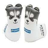 SHABIER Adorável Husky Golf Driver Capa De Cabeça Desenho Animado Animal 1 3 5 7 Woods Couro PU Capas à Prova De Poeira Blade Putter Headcover