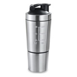 Shakeira Dupla Inox 900ml Coqueteleira Academia Misturador