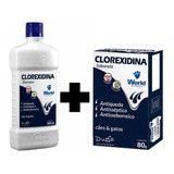 Shampoo Clorexidina Dugs 500ml 2 Sabonete Clorexidina 80g