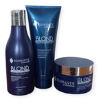 Shampoo Cond E Máscara Azul Pérola Diamante Profissional