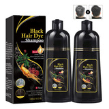 Shampoo De Cor De Cabelo Preto Plant Essence Para Cobrir Cab