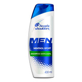 Shampoo Head shoulders Men Menthol Sport 400 Ml