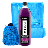 Shampoo V floc Vonixx 1 5l Toalha Secagem Luva Microfibra