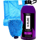Shampoo V floc Vonixx 3l Toalha Secagem Luva Microfibra