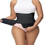 SHAPSHE Modelador De Cintura Para Mulheres Pós-parto Para Recuperação Pós-parto Espartilho Modelador Modelador Com Velcro- Preto- XXG