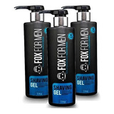 Shaving Gel De Barbear 1kg Fox For Men 3 Un Frete