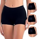 She By Mash Kit 3 Boyshort Sem Costura Microfibra Calcinha Boxer Feminina, 3 Preto, G