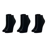 SHE BY MASH Kit 3 Pares Meia Sapatilha Academia Punho Confortável Cano Baixo Feminina Adulto 3 Preto 34 39