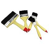 SHINEOFI 5 Unidades Pincel Para Móveis Material De Pintura Mural Escova Limpeza Pincel Para Paredes Pincel De Aparar Cabo De Madeira Ferramentas De Desenho Mais Fino Escovar