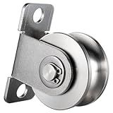 SHINICO Polia De Cabo De 48mm Montagem Na Parede Rolamentos Internos Polia De Corda De Aço Inoxidável Para Sistema De Polia Portão Deslizante 1 Peça