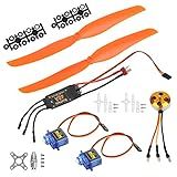 Shipenophy RC 1000KV Motor Brushless 1060 Hélice Peças De Avião RC SG90 Micro Servo 9g E 6035 Hélice Para Helicóptero De Avião RC Micro Sem Escova Do ESC SG90 9G Do Motor 40A De