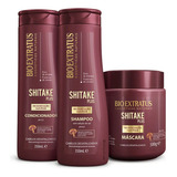 Shitake Bio Extratus Shampoo Condicionador 350ml Mascara 500