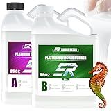 SHORE RESIN Kit De Fabricação De Moldes De Silicone De 130 Onças Borracha De Silicone De Platina 15A Proporção De Mistura De Silicone Líquido 1 1 Para Moldes De Resina De Fundição E Moldes De Silic