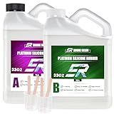 SHORE RESIN Kit De Fabricação De Moldes De Silicone De 66 Onças Borracha De Silicone De Platina 15A Proporção De Mistura De Silicone Líquido 1 1 Para Moldes De Resina De Fundição E Moldes De Silico