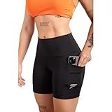 Short Academia Feminino Fitness Com Bolso De Compressão Bermuda Feminino Corrida (br, Alfa, G, Regular, Regular, Preto)