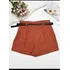 Short  Alfaiataria Cinto Bolso Tendência Feminino Zara 2025
