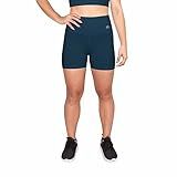 Short Basic Muvin Feminino Boa Respirabilidade Alta Elasticidade Sustentação Corrida Academia Fitness Running Toque Suave Logo Refletivo P Azul Marinho 