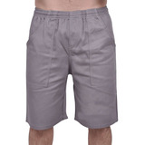 Short Bermuda Brim Trabalho Serviço Obra Mecânico 3 Bolsos