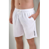 Short Bermuda Head Masculino Tactel Branco Para Jogar Tennis