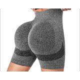 Short Bermuda Levanta Bumbum Cintura Alta Modeladora Fitness