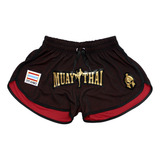 Short Calção Muay Thai Treino Dry Fit Vinho Unissex Esportes