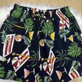 Short Curto Feminina De Viscose Liso E Estampas Varias