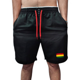 Short De Praia Reggae Bermuda Tactel Masculina Bob Marley