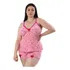 Short Doll / Baby Doll Plus Size Estampado Em Liganete