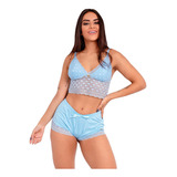 Short Doll Cropped Baby Doll Pijama