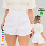 Short Feminino Alfaiataria Social