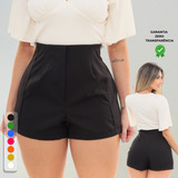 Short Feminino Alfaiataria Social
