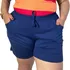 Short Feminino Curto Básico Plus Size Liso Com Bolsos Verão