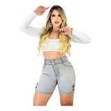 Short Feminino Jeans Cintura