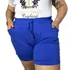 Short Feminino Malha Plus Size Moda Verão Cores Vibrantes