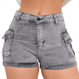 Short Jeans Cargo Levanta