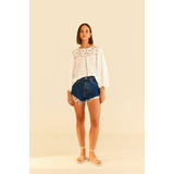 Short Jeans Curva Estonado Farm