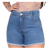 Short Jeans Feminino Cintura
