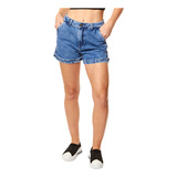 Short Jeans Feminino Cintura