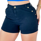 Short Jeans Feminino Com