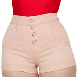 Short Jeans Feminino Com
