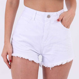 Short Jeans Feminino Hot Pant Amassado