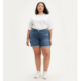 Short Jeans Feminino Levis Mid length Plus Size 236690023