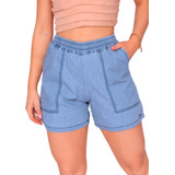 Short Jeans Leve Runner Bermuda Cintura