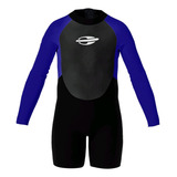 Short John Manga Longa Lycra Neoprene Infantil Mormaii