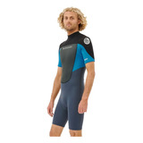 Short John Rip Curl Omega Spring 2 2 Back Zip Blue
