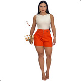 Short Linho Meia Coxa