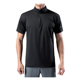 Short Masculino N De Verão Com Zíper Esportivo De Cor Sólida
