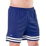 Short Masculino Plus Size Com Listas Na Barra E Sunga Cueca Interna Tamanhos Grandes Azul Marinho EG1 50 52 